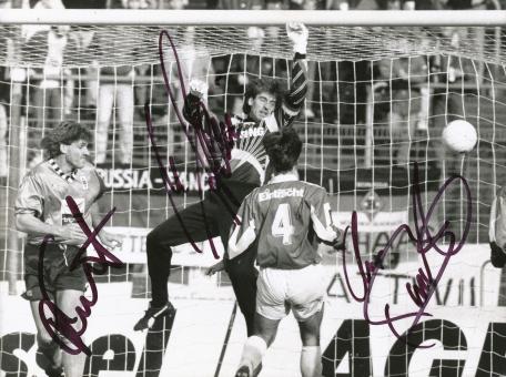 Ulrich Stein & Uwe Bindewald  Eintracht Frankfurt  Fußball Autogramm Foto original signiert 