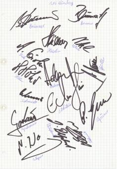 FC Nürnberg  Grahammer & Höher usw.  Autogramm Blatt  15 x original signiert 
