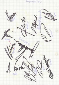 FC Nürnberg  Reuter & Geyer usw.  Autogramm Blatt  12 x original signiert 