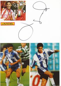 Mario Jardel  Brasilien & FC Porto  Fußball Autogramm Karte  3 x original signiert 