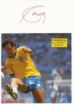 Careca  Brasilien WM 1990  Fußball Autogramm Karte  original signiert 