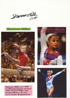 Shannon Miller  USA  1.OS 1996  Turnen Autogramm Karte original signiert 