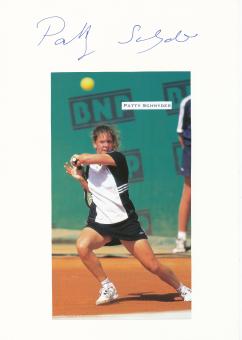 Patty Schnyder  Schweiz  Tennis  Tennis Autogramm Karte  original signiert 