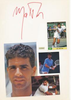 Luiz Mattar  Brasilien  Tennis  Tennis Autogramm Karte  original signiert 