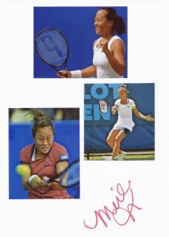 Meilen Tu  USA  Tennis  Tennis Autogramm Karte  original signiert 