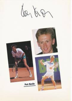 Petr Korda  Tschechien  Tennis  Tennis Autogramm Karte  original signiert 