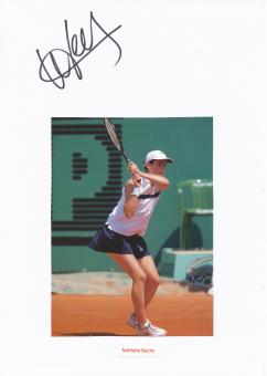 Nathalie Dechy  Frankreich  Tennis  Tennis Autogramm Karte  original signiert 