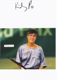 Kimberly Po  USA  Tennis  Tennis Autogramm Karte  original signiert 