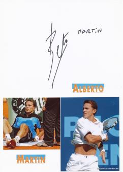 Alberto Martin  Spanien  Tennis  Tennis Autogramm Karte  original signiert 