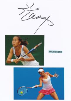 Zhang Shuai  China   Tennis  Tennis Autogramm Karte  original signiert 