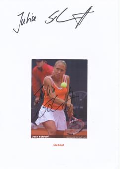 Julia Schruff  Tennis  Tennis Autogramm Karte  2 x original signiert 
