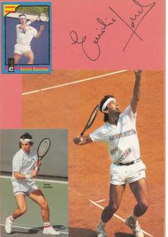 Emilio Sanchez  Spanien  Tennis  Tennis Autogramm Karte   original signiert 