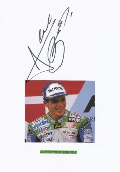 Alex Barros  Brasilien  Motorrad Autogramm Karte  original signiert 