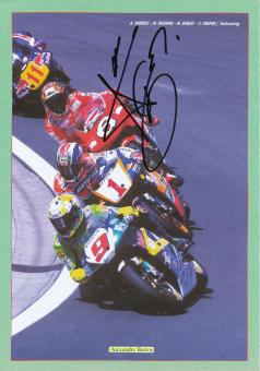 Alex Barros  Brasilien  Motorrad Autogramm Bild  original signiert 