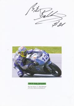 Mike Baldinger  Motorrad Autogramm Karte  original signiert 