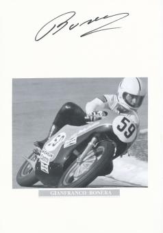 Gianfranco Bonera  Italien  Motorrad Autogramm Karte  original signiert 