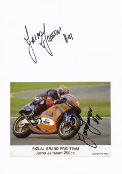 2 x Jarno Janssen  Holland  Motorrad Autogramm Karte  original signiert 