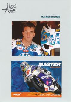 Alex De Angelis  Italien  Motorrad Autogramm Karte  original signiert 