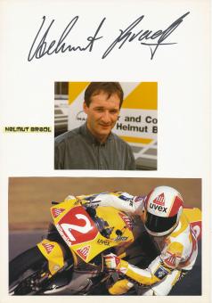 Helmut Bradl  Motorrad Autogramm Karte  original signiert 