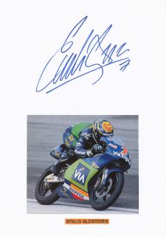 Emilio Alzamora  Spanien   Motorrad Autogramm Karte  original signiert 