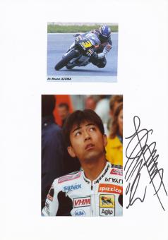 Masao Azuma  Japan   Motorrad Autogramm Karte  original signiert 