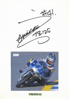 Youichi Ui  Japan   Motorrad Autogramm Karte  original signiert 