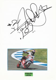 Noboru Ueda   Japan   Motorrad Autogramm Karte  original signiert 