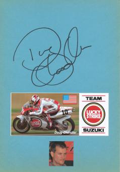 Doug Chandler  USA   Motorrad Autogramm Karte  original signiert 