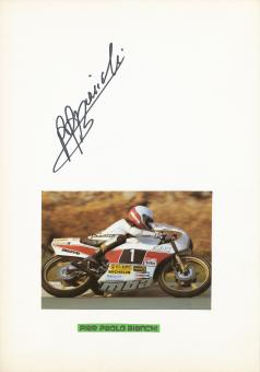 Pier Paolo Bianchi  Italien  Motorrad Autogramm Karte  original signiert 