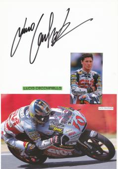 Lucio Cecchinello  Italien  Motorrad Autogramm Karte  original signiert 