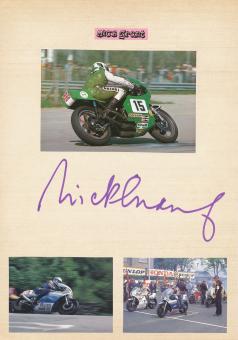 Mick Grant  Großbritanien  Motorrad Autogramm Karte  original signiert 