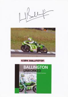 Kork Ballington  Südafrika   Motorrad Autogramm Karte  original signiert 