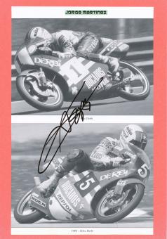 Jorge Martinez  Spanien  Motorrad Autogramm Bild  original signiert 