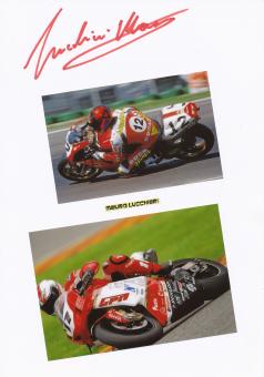Mauro Lucchiari  Italien   Motorrad Autogramm Karte  original signiert 
