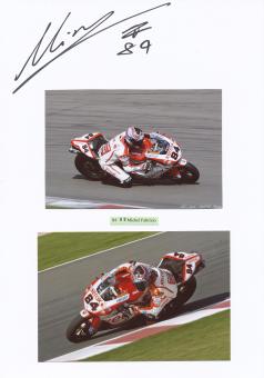 Michel Fabrizio  Italien  Motorrad Autogramm Karte  original signiert 