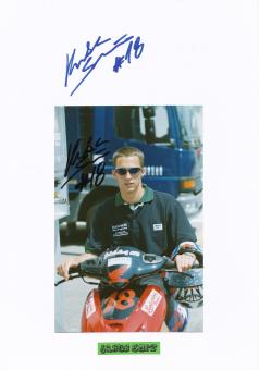 2 x Jakub Smrz  Motorrad Autogramm Karte  original signiert 