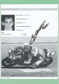 Gian Luigi Scalvini  Italien  Motorrad Autogramm Bild  original signiert 