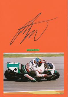 Tadayuki Okada  Japan   Motorrad Autogramm Karte  original signiert 