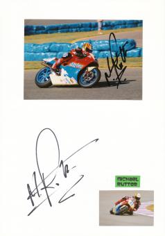 Michael Rutter  Großbritanien  Motorrad Autogramm Karte  original signiert 