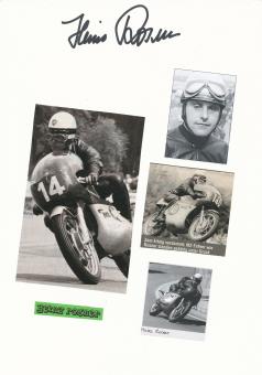 Heinz Rosner    Motorrad Autogramm Karte  original signiert 