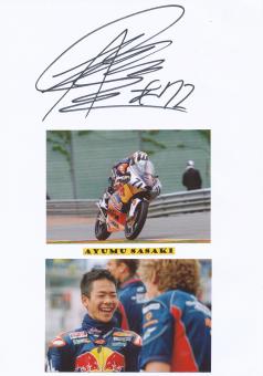 Ayumu Sasaki   Japan   Motorrad Autogramm Karte  original signiert 