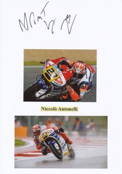 Niccolo Antonelli   Motorrad Autogramm Karte  original signiert 