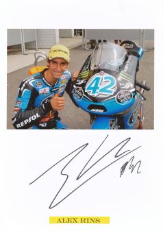 Alex Rins  Spanien  Motorrad Autogramm Karte  original signiert 