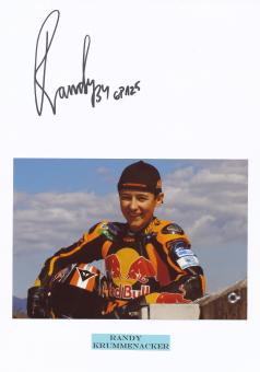 Randy Krummenacher  Schweiz  Motorrad Autogramm Karte  original signiert 