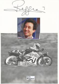 Loris Reggiani  Italien  Motorrad Autogramm Karte  original signiert 