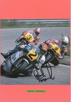 Randy Mamola  USA    Motorrad Autogramm Bild  original signiert 