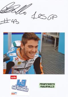 Francesco Mauriello   Motorrad Autogramm Karte  original signiert 