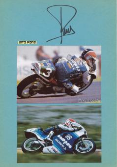 Sito Pons  Spanien   Motorrad Autogramm Karte  original signiert 
