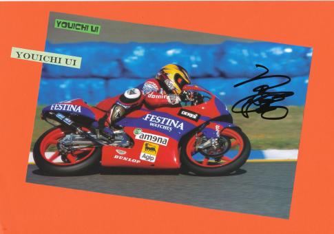 Youichi Ui  Japan   Motorrad Autogramm Bild  original signiert 
