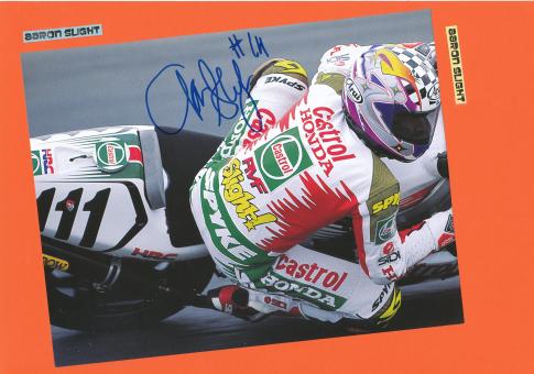 Aaron Slight   Motorrad Autogramm Bild  original signiert 